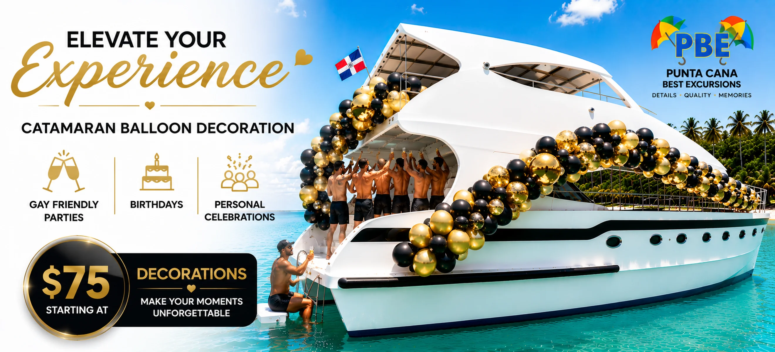 Catamaran Balloon Decorations